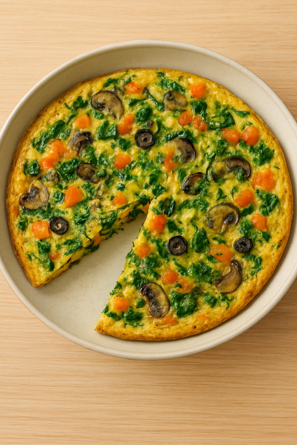 Gemüse-Frittata mit Zucchini & Paprika